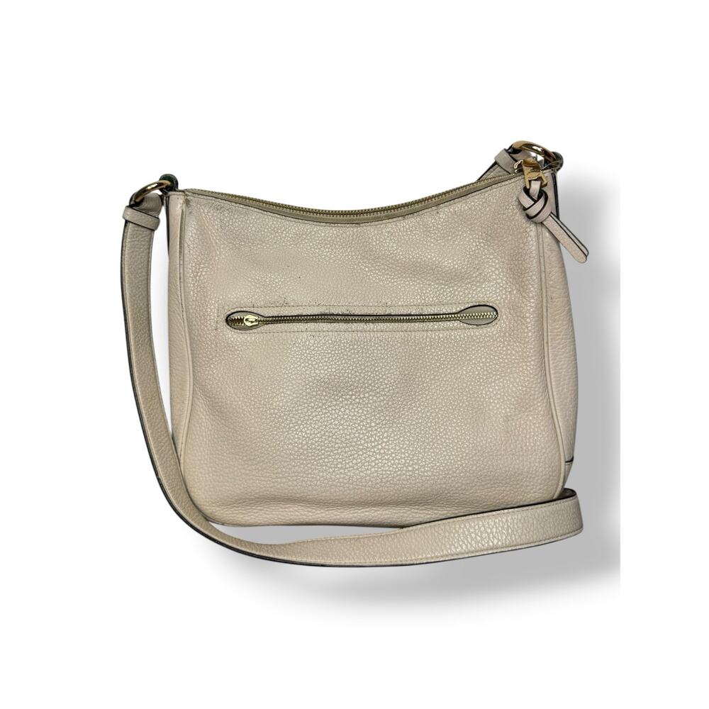Coach Ellie File Bag Pebbled Leather Crossbody Purse - Chalk - Picture 2 of 8